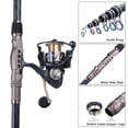 thumbnail image 3 of Sougayilang Spinning Telescopic Rod and Spinning Reel Fishing Combo with Surf Pole 13+1 BB Smooth Fishing Reels, 3 of 7