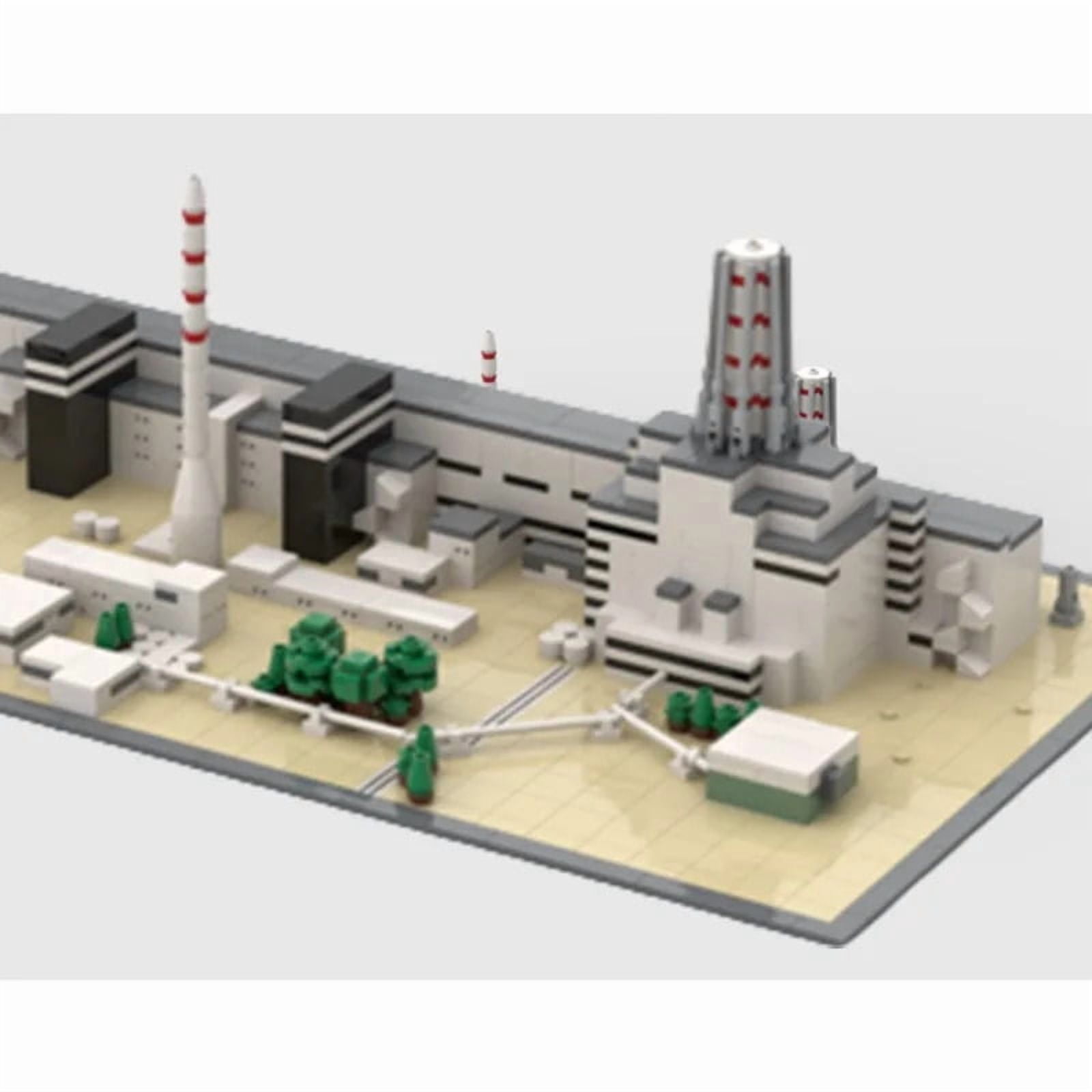 Chernobyl Nuclear Power Plant Building Blocks MOC-124446 Assembly Model Puzzle Bricks Toy Gift Kit 1488pcs