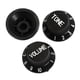 thumbnail image 4 of 3 Piezas de Plástico 1 2 Botones ntrol de de Tono para Piezas de Repuesto de Guitarra Eléctrica, Negro Yuyangstore Perillas de control de volumen de tonos, 4 of 8