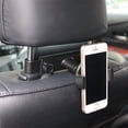 thumbnail image 2 of Car Headrest Mount Holder for Samsung Galaxy S20/S21/S22/Plus/Ultra/FE - Seat Back Cradle Swivel Dock, 2 of 15