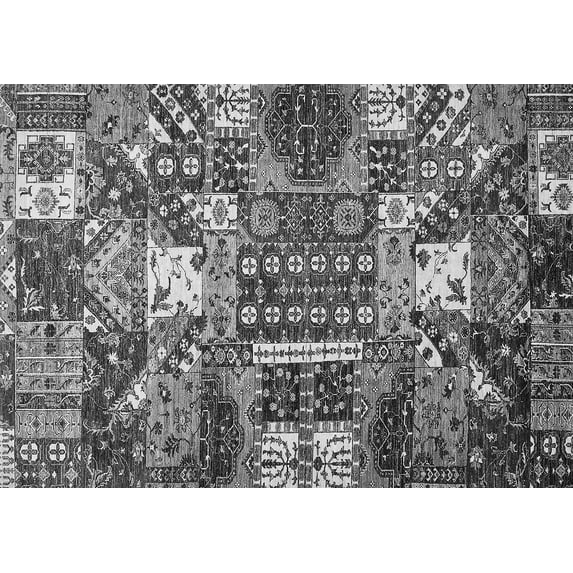 Ahgly Company Indoor Rectangle Southwestern Gray Country Area Rugs, 2' x 4'