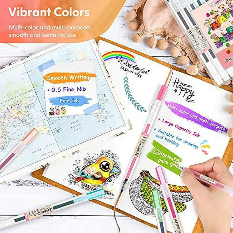 Colorful Pens Gel Pens Colored Pens Gel Ink Pen Ballpoint Pen for Bullet  Journaling Note Taking Writing Drawing Coloring Japanes - AliExpress