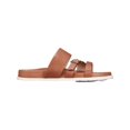 thumbnail image 4 of Womens Sloan Leather Waterproof Slide Sandals Brown 6 Medium (B,M), 4 of 4