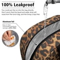 thumbnail image 5 of Insulated Lunch Bag for Women, Floral Print Oxford Fabric Lunch Box, Leakproof Thermal Cooler Tote for Work, School & Picnic, Leopard Animal Print, 5 of 5