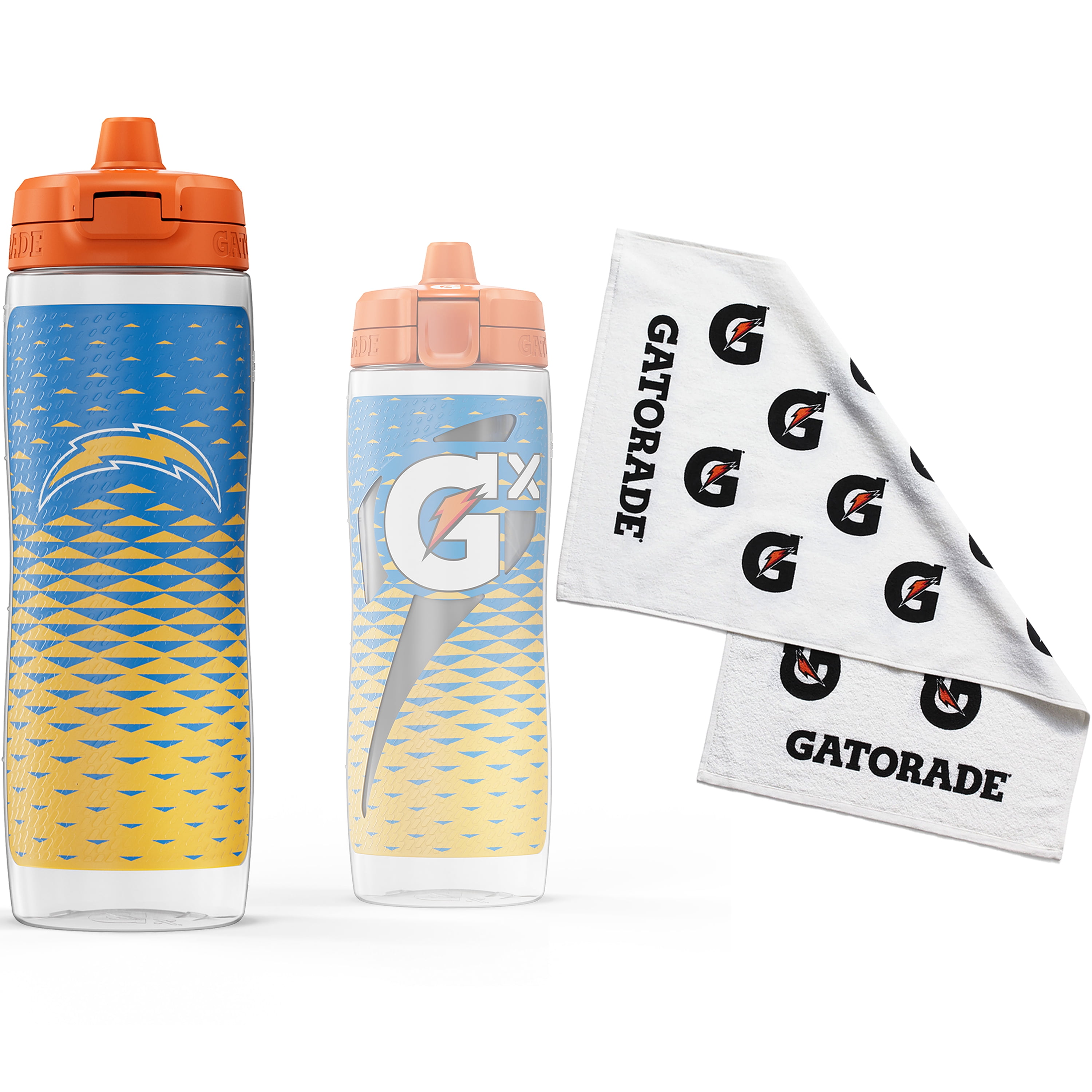 Gatorade Gx Los Angelos Rams NFL 30 fl oz Water Bottle & Sports Towel Bundle