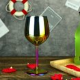 thumbnail image 4 of Copas de vino de acero inoxidable de 14 oz, copa de vino de metal irrompible, única, 4 of 8
