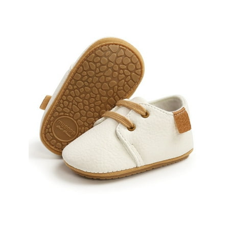 

Baby Boys Girls Oxford Shoes Anti-slip Lace Up Sneaker PU Leather Moccasin Newborn Infant First Walker Loafer Shoes 0-18 Months