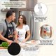 thumbnail image 2 of Paquete De Delantales De Cocina Mr And Mrs  Incluye Delantales Ajustables Para Él Y Ella, Libro De Cocina Para Citas Nocturnas, 2 Manoplas Para Horno Y 1 Soporte Para Ollas, Regalo Perfecto Para Reci, 2 of 5
