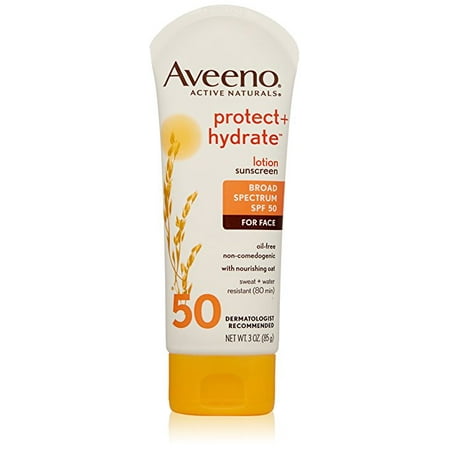 sunscreen aveeno hydrate spf protect face naturals active oz broad oat sweat spectrum resistant protection sun water lotion