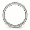 thumbnail image 2 of Titanium Cross 8mm Ridged Edge Ring Man Religious Wedding Designed  For Dad Mens  For Him, 2 of 11