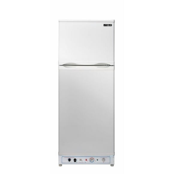 Unique 8 Cu/Ft White Propane Refrigerator With CO Alarming Device With Safety Shutoff Serial #