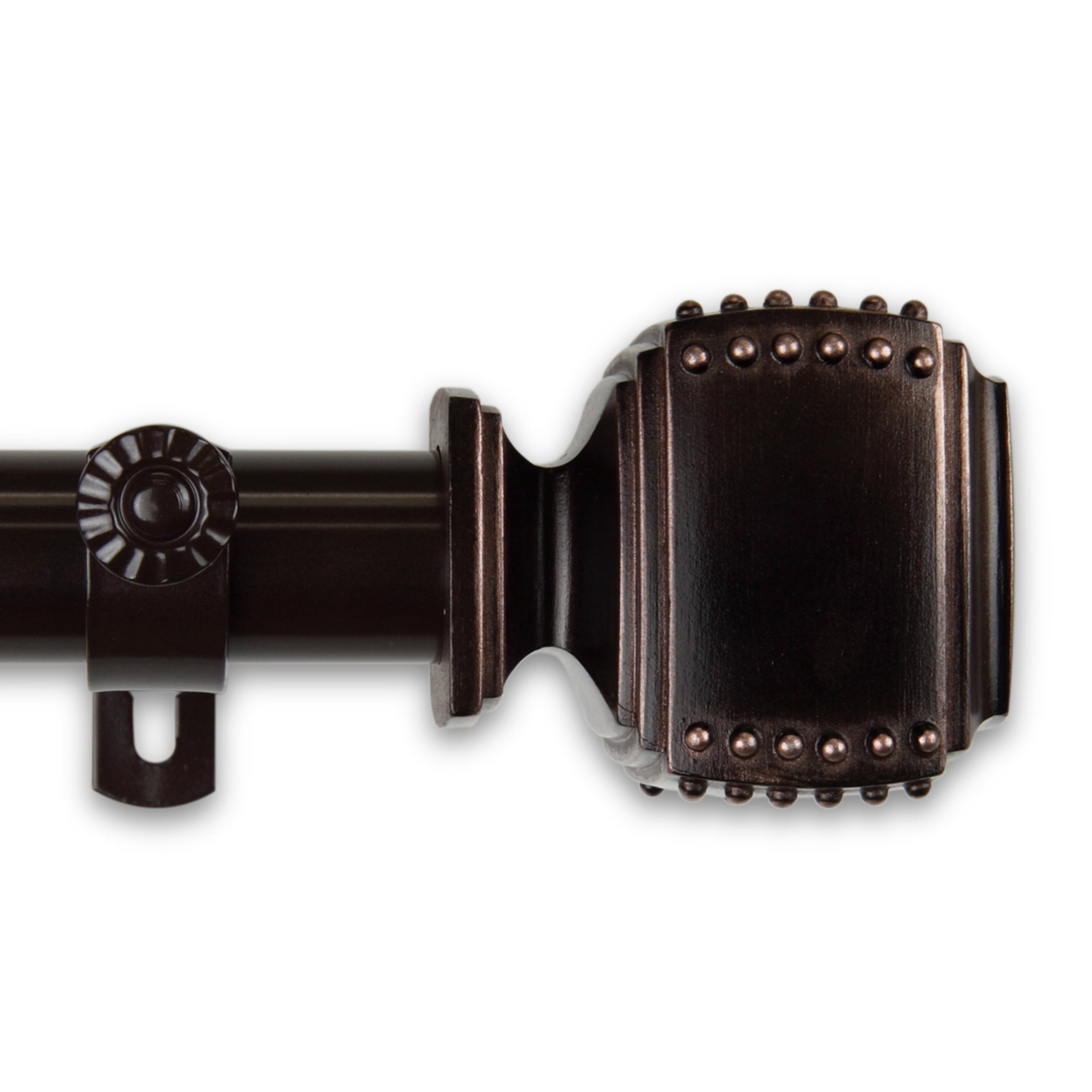 1" Dia Adjustable Aiken Curtain Rod 48-84 inch - Bronze