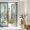 Green, variant on Privacy Window Film, Grey Eucalyptus Leaves Static Cling Stained Glass Window Film, UV Sun Blocking Heat Control Stickers, Non-Adhesive Laser Windows Tint 29.5"x78.7" Spring Summer Botanical