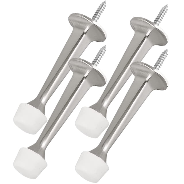 TABLETREANDS 4Ud Tope Decorativo Para Puerta De Metal Con Punta De Goma Para Evitar Golpes En Paredes
