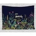 thumbnail image 1 of Botanical Tapestry, Blossoming Meadow Artwork with Various Herbs and Flowers Rural Field Countryside, Wall Hanging for Bedroom Living Room Dorm Decor, 80W X 60L Inches, Multicolor, by Ambesonne, 1 of 2