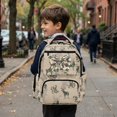 thumbnail image 6 of Jeiento Camo Deer Bow Kids School Backpack for Boys 17 Inch Cute Hunting School Bag Khaki Lightweight Elementary Backpack with Padded Laptop Sleeve & Multi-Pockets for Elementary Ages 9-12, 6 of 8