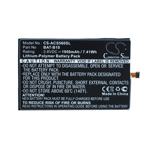 1950mAh KT.0010S.013 PGF295686HT BAT-B10 Battery for Acer S55 Liquid Jadeplus Liquid Jade