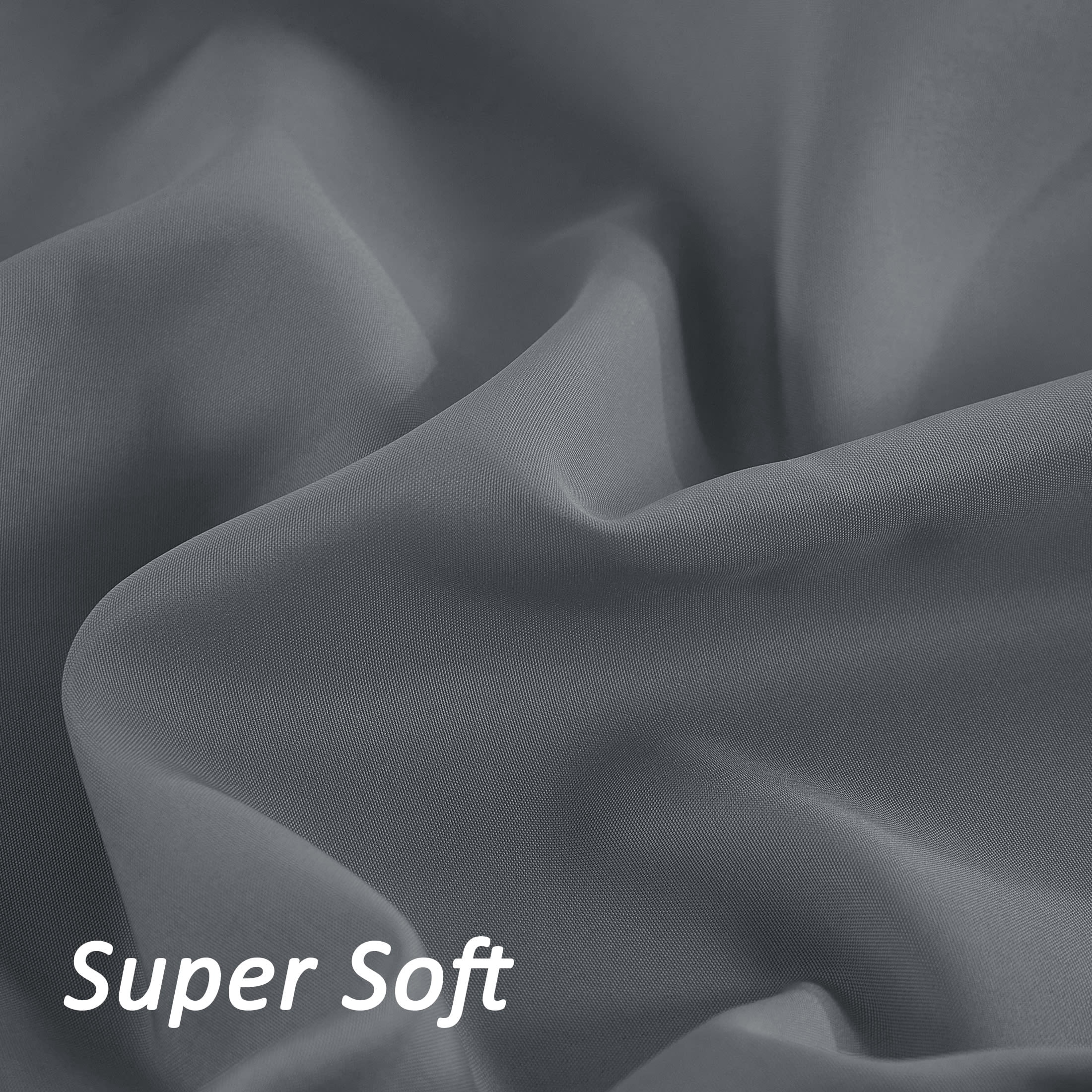 Mainstays Super Soft Microfiber 2-Pack Fitted Sheets, Soothing Gray/Washed Dark Blue, Queen