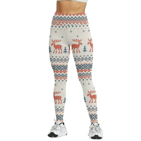 

uikmnh Warm Pants Women Christmas Print Series High Waist Women s Tights Compression Pants For Yoga Running Gym And Daily Fitness High Waist Leggings Womens Maternity Tops