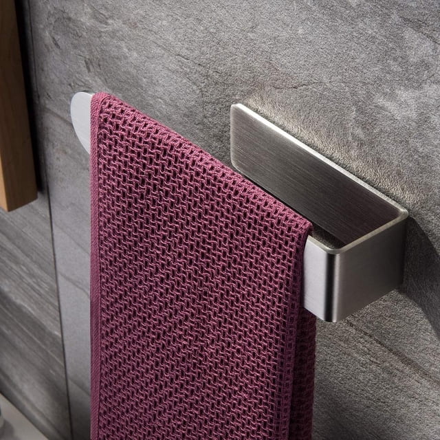 Toallero de Aro Autoadhesivo para Toallas sin Taladro Toallero de Acero Inoxidable para Baño y Cocina