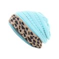 thumbnail image 1 of Ausyst Hats Clearance! Womens Unisex Knit Beanie Winter Thick Leopard Fleece Lined Beanie Warm Hats, 1 of 3