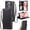 Black, variant on For iPhone 16 Pro Wallet Case,Crossbody Strap Diamond Patterned PU Leather Flip Cover with RFID Blcoking Card Slots Cash Pocket Wrist Strap Kickstand Phone Case for Women Girls,Black