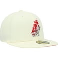 thumbnail image 3 of Men's New Era Cream Tampa Bay Buccaneers Chrome Color Dim 59FIFTY Fitted Hat, 3 of 6