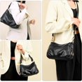 thumbnail image 2 of Hobo Bags for Women PU Leather Crossbody Purses Trendy Shoulder Handbag Tote Bag Satchel Bag, 2 of 7