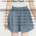 thumbnail image 4 of LLYWEY Linen Shorts for Girls - Summer Elastic Waist Wide Leg Shorts with Pockets - Kids Oversized Solid Cotton Linen High Waisted Loose Casual Short Pants, 4 of 4