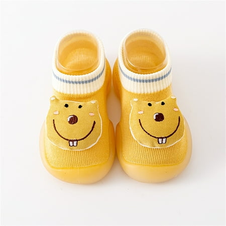 

FZM Christmas Boys Girls Animal Cartoon Socks Shoes Toddler WarmThe Floor Socks Non Slip Prewalker Shoes