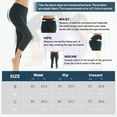 thumbnail image 2 of Coolmg Yoga Pants with Deep Side Pockets Compression Pants for Women Girls Running Tights Patterned Leggings, 2 of 3