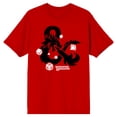 thumbnail image 1 of Dungeons & Dragons Logo And Dice Men's Red T-Shirt-Medium, 1 of 4