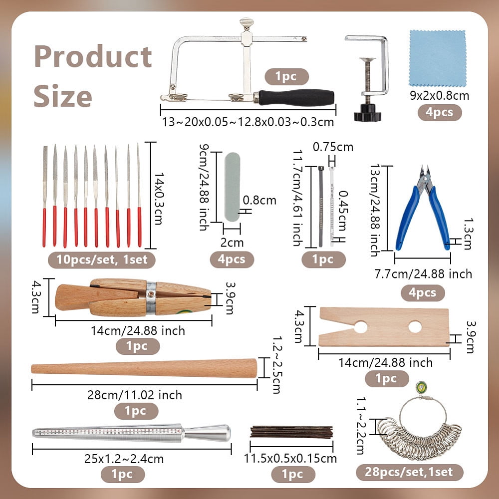 1 Set DIY Jewelry Tool Making Kit Mixed Color 11~425x20~128x0.3~3mm