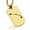 Gold, variant on Stainless Steel Aries (Ram) Astrology Constellation Dog Tag Pendant Necklace