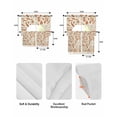 thumbnail image 5 of Orange Beige Swag Curtains for Living Room/Bedroom Windows, Modern Vintage Geometric Abstract Kitchen Curtains and Valances Set 36 Inch Length, Light Filtering Swags Valance Curtain Panels, 5 of 5