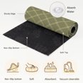 thumbnail image 4 of Green Diagonal Plaid Washable Area Rug 2 x 3 ft Modern Crosshatch Lines Argyle Geometric Soft Non‑Slip Rugs Stain Repellent Indoor Mats for Front Door, Narrow Hallway, Kitchen Doorway, Bedside, 4 of 9