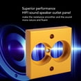 thumbnail image 3 of Panneau de Prise pour Haut-Parleur Hi-Fi, Panneau de Terminal de Haut-Parleur Hi-Fi, Prise d'Alimentation Murale Professionnelle de Type 86 pour Haut-Parleur pour Accessoires de Haut-Parleur, 3 of 7