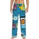 thumbnail image 1 of Fotbe Transportations With Cute Animals Pantalones de Pijama para Hombre, Pantalones de Dormir, Pantalones de Casa con Cintura Ajustable y Bolsillos-XX-Large, 1 of 6