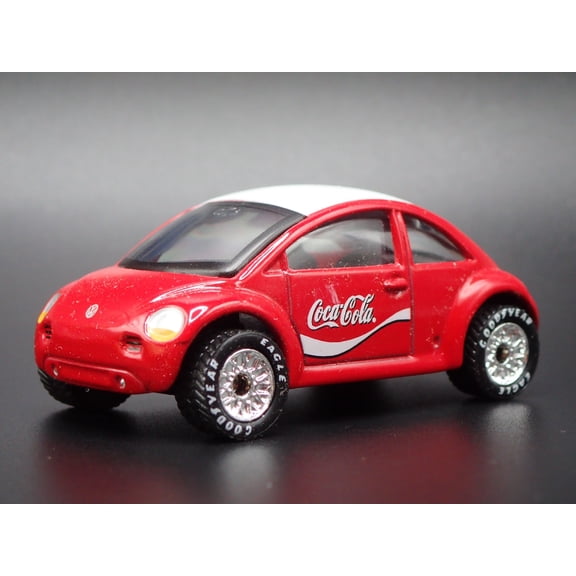 Open Box 1998-2011 VW VOLKSWAGEN NEW BEETLE BUG COCA-COLA 1:64 SCALE DIECAST MODEL CAR