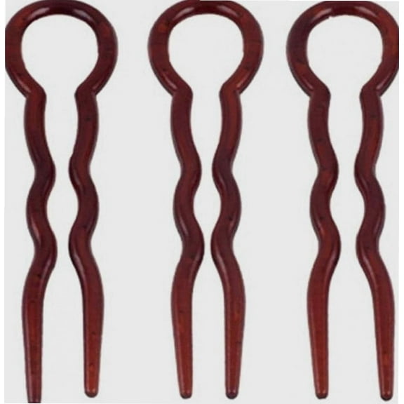 3 Pcs U-Shaped Hairpin Women Plastic French Bobby Pin Quick Hairdressing Tools Accessories Headwear, 2.2x9cm