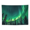 thumbnail image 5 of Shiartex Forest Wall Tapestry for Bedroom Aesthetic, Nature Outer Space Galaxy Starry Night Tapestry Wall Hanging, Green Landscape Ceiling Backdrop Decor Tapestries for Living Room Dorm  Painting, 5 of 6