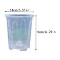 thumbnail image 2 of Clear Orchid Pots with Holes, 5-Pack Transparent Plastic Planter for Indoor Outdoor, 6.4" Breathable Slotted Flower Pot with Drainage, High-Quality PP Resin Pot, 2 of 6