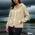 thumbnail image 4 of Rain Jacket Women Sevevn Women's Lightweight Hooded Raincoat Waterproof Packable Active Outdoor Rain Jacket (3XL-5XL), 4 of 6