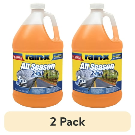 (2 pack) Rain-X All Season 2-in-1 Windshield Washer Fluid