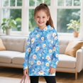 thumbnail image 3 of Xoenoiee Boho Mandala Daisy Flower Print Girls Long Hoodies Dress Hooded Sweatshirt Graphic Pullover Long Hoodies Long Sleeve Shirt Fall Clothes Aesthetic Sweater Shirt Outfits, 5-6 Years, 3 of 7