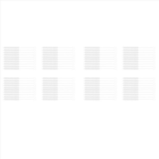 80 Pcs 10mm Dia Prueba Quimica Tubo Botella Nylon Lavado Cepillo Herramienta