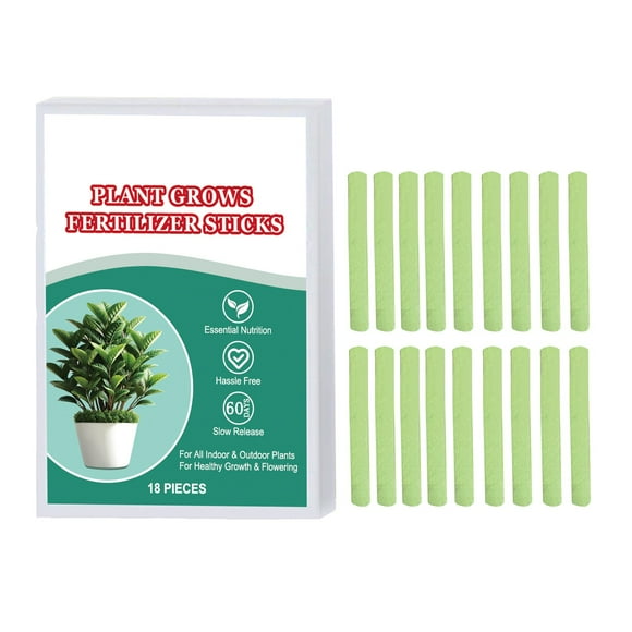 Plant Growth Fertilizer Sticks Slow Release Fertilizer Nutrition Seaweed Fertilizer Plant Growth Gardening Fertilizer Sticks 18 Pieces