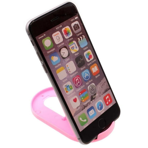 Pink Fold-up Stand Holder Travel Desktop Cradle Dock R4Y for Motorola Moto Z2 Play Force Z Force Droid, Revvlry Plus, Edge Plus, G7 G6 G Stylus 5G (2022) (2021) Pure Power (2022) (2021) (2020)