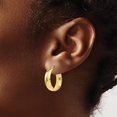 thumbnail image 3 of 10K Yellow Gold Polished Hinged Hoop Earrings - 19mm, 3 of 6
