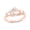 Rose Gold Vermeil Plated Silver, variant on Diamond Claddagh Ring for Women, 1/20 CTTW, 14KT Gold Vermeil Over Sterling Silver, Irish Love and Friendship